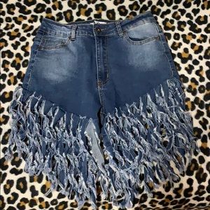 High Waisted Jean Shorts